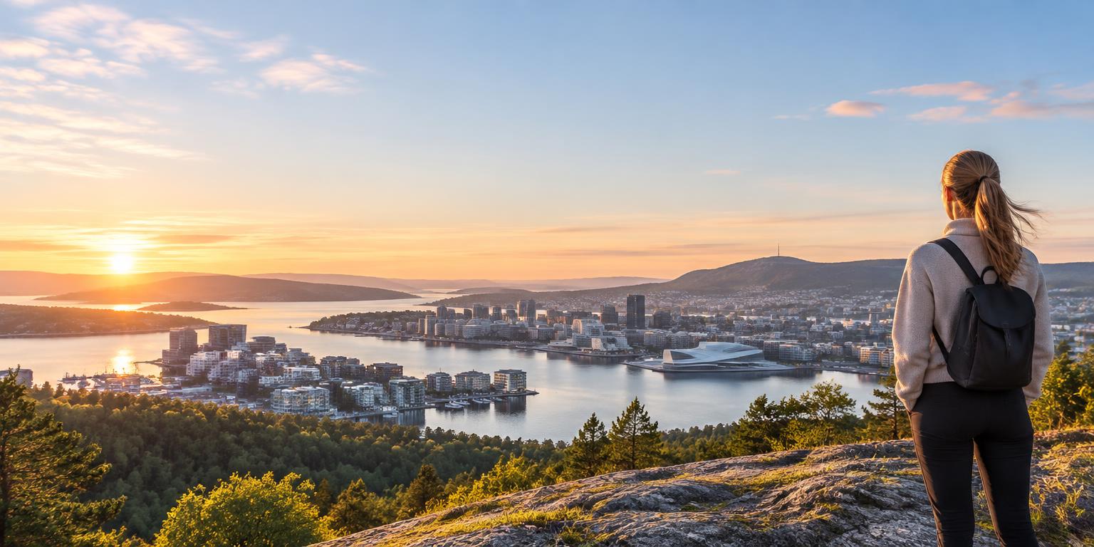 Utsikt över en nordisk stad